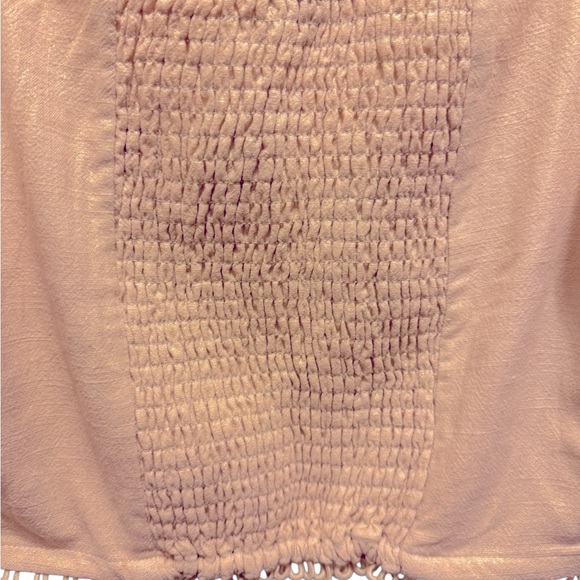 Bebe Elegant Cream Off-Shoulder Women's Top - Picture 13 of 16